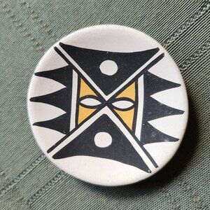 Vintage Miniature Acoma pottery offering dish